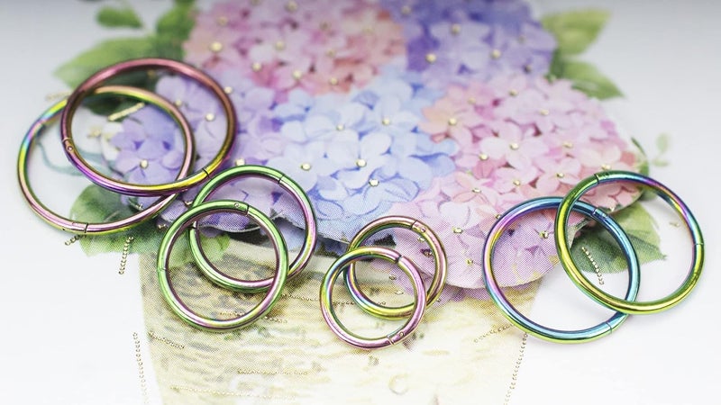 HQLA 4Pairs/Pcs 18G Surgical Steel Hinged Clicker Segment Nose Rings Hoop Helix Cartilage Daith Tragus Sleeper Earrings Body Piercing for Women Men 6mm 8mm 10mm 12mm - Image 5